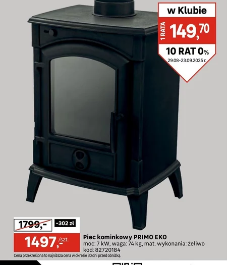Piec kominkowy Primo