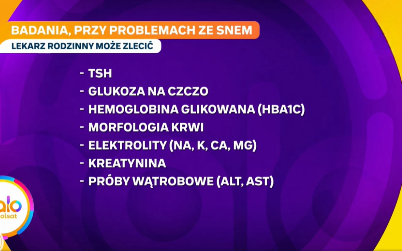 Badania, które warto wykonać czy problemach ze snem 