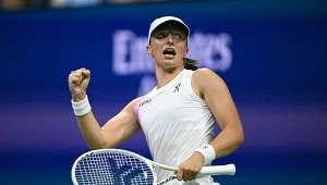 Tak cieszyła się Iga Świątek z awansu do czwartej rundy US Open w 2024 roku