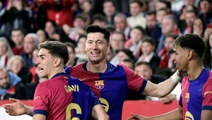 Robert Lewandowski, Gavi oraz Lamine Yamal w barwach Barcelony