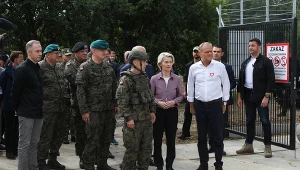 Premier Donald Tusk i przewodnicząca Komisji Europejskiej Ursula von der Leyen przyjechali na granicę polsko-białoruską