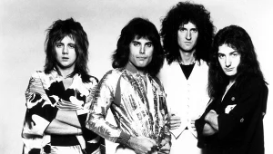 Queen w 1975 r. - od lewej: Roger Taylor, Freddie Mercury, Brian May i John Deacon
