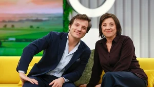 Hanna Śleszyńska i Jakub Gąsowski w "halo tu polsat"