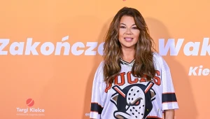 Edyta Górniak podczas Magicznego Zakończenia Wakacji w Kielcach odebrała Diamentową Płytę za "Dotyk"