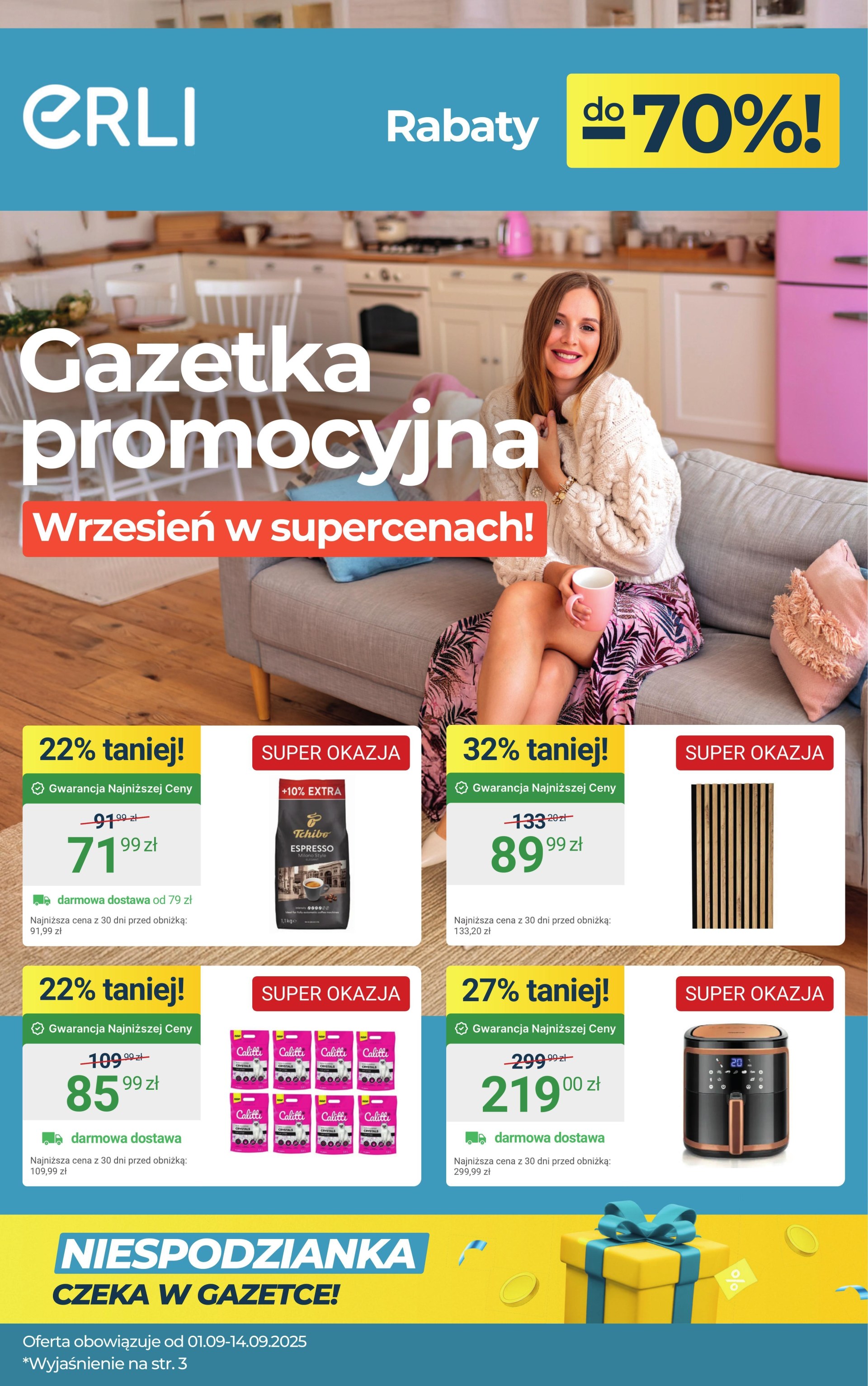 Erli ERLI Gazetka promocyjna 1-14.09 | Okazjum.pl