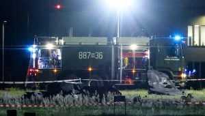 Myśliwiec F-16 rozbił się na lotnisku w Radomiu