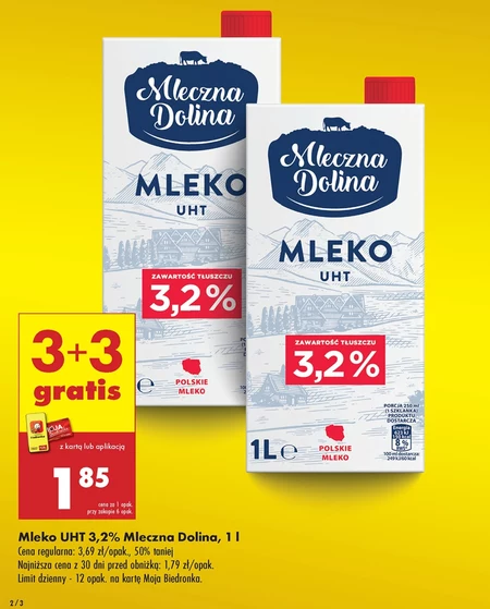 Молоко Mleczna Dolina