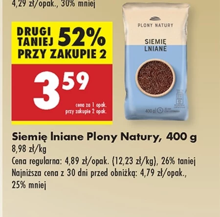 Лляне насіння Plony Natury