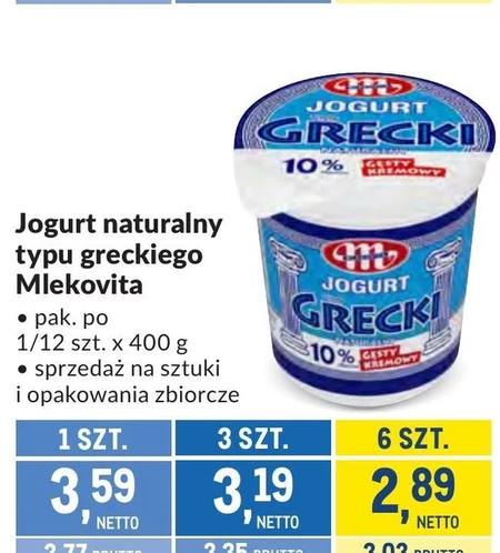 Jogurt grecki Mlekovita