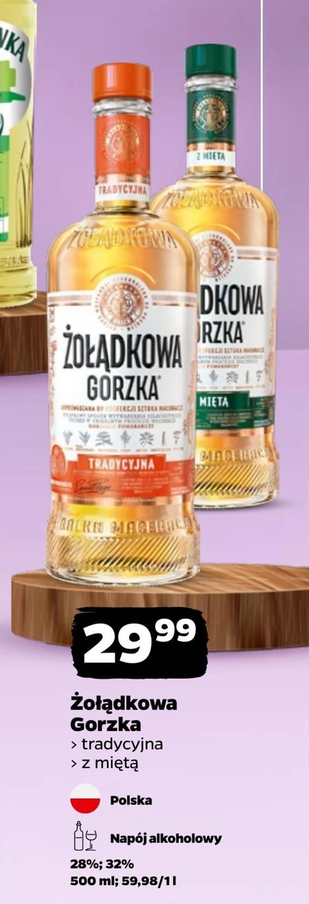 Napój alkoholowy Żołądkowa Gorzka