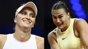 Marketa Vondrousova i Aryna Sabalenka podczas WTA Stuttgart 2024, teraz zagrają o półfinał US Open