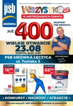 Wszystko w mistrzowskich cenach - PSB Mrówka