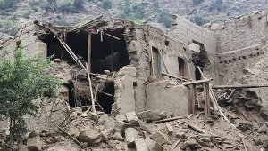 Skutki trzęsienia ziemi w Afganistanie