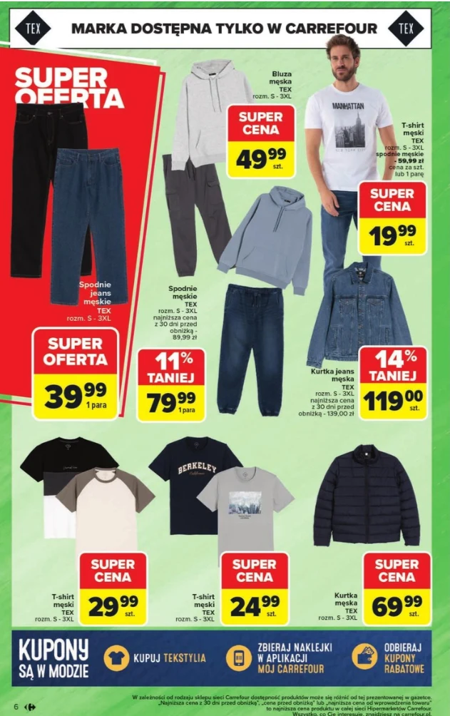 Ubrania męskie jesienne - Carrefour