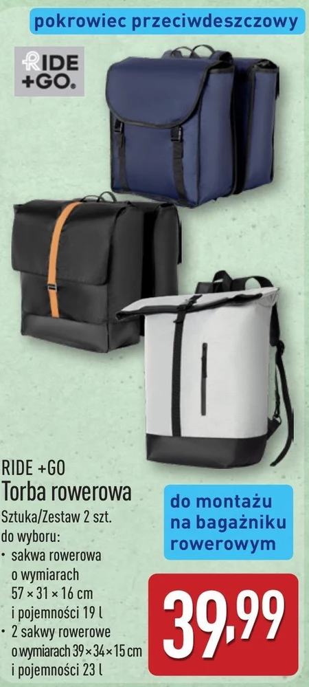 Torba rowerowa Ride + Go