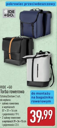 Torba rowerowa Ride + Go