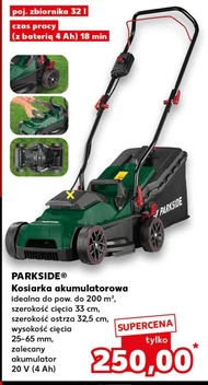 Kosiarka akumulatorowa Parkside