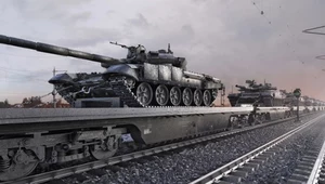 Ogromny transport czołgów T-62. Rosja mówi Ukrainie dość
