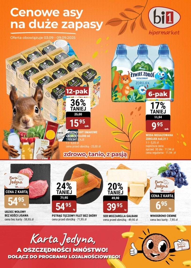 Gazetka promocyjna bi1 - ważna od 01. 09. 2025 do 09. 09. 2025