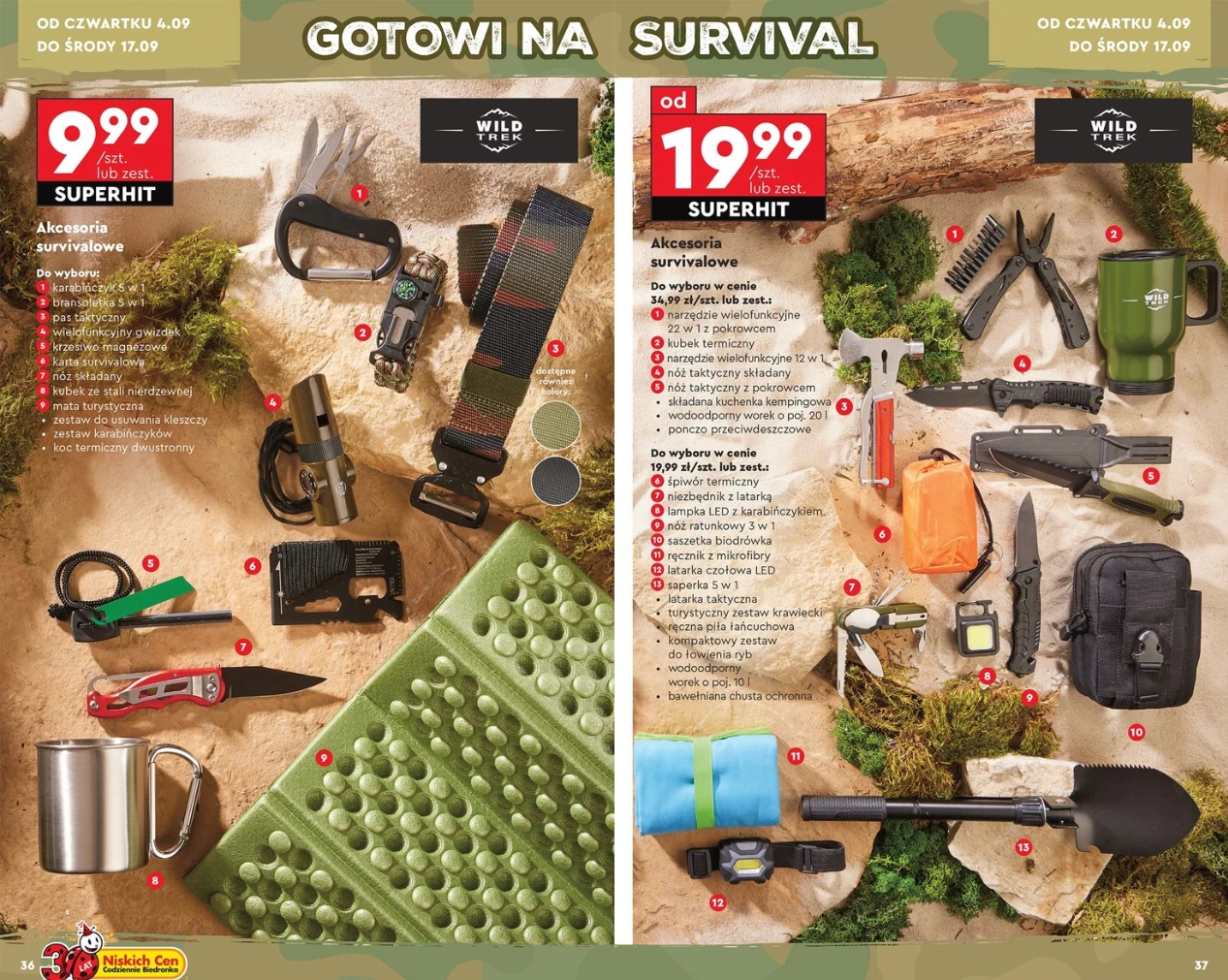 Ekwipunek survivalowy z Biedronki Ekwipunek survivalowy z Biedronki
