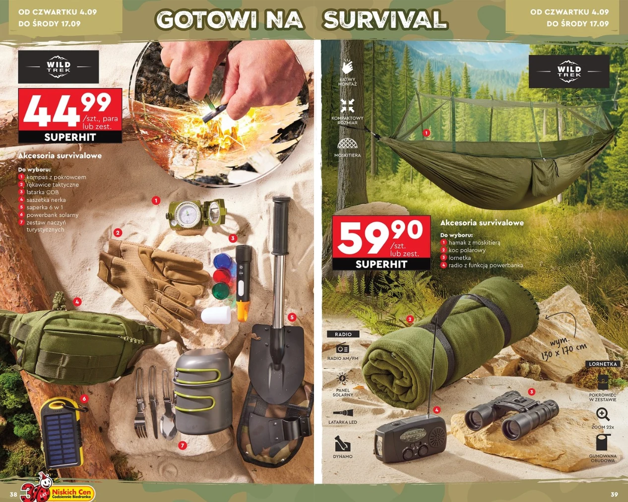 Ekwipunek survivalowy z Biedronki Ekwipunek survivalowy z Biedronki