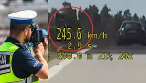 Kierowca sportowego auta pędził z prędkością ponad 200 km/h
