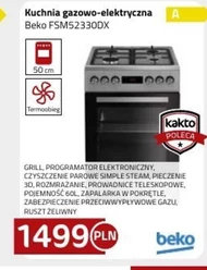 Kuchenka gazowo-elektryczna Beko