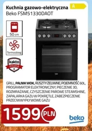 Kuchenka gazowo-elektryczna Beko