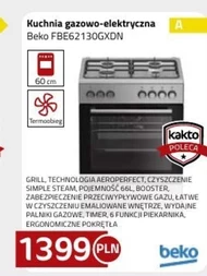 Kuchenka gazowo-elektryczna Beko