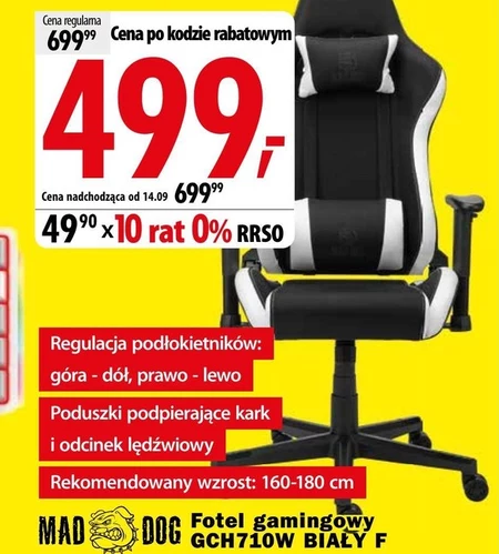 Fotel gamingowy Mad Dog