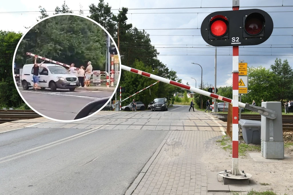 Kierująca Mercedesem utknęła za rogatkami. O krok od tragedii Kierująca Mercedesem utknęła za rogatkami. O krok od tragedii