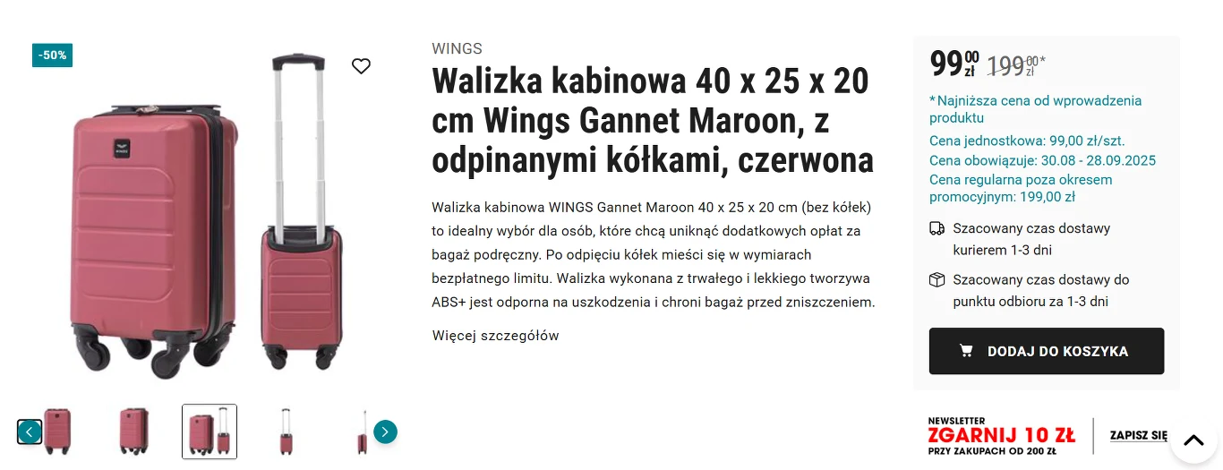 Kabinówka za grosze z trikiem na odpinane kółka