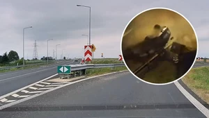 Groźne zdarzenie na obwodnicy Lublina. Silnik wyleciał z samochodu