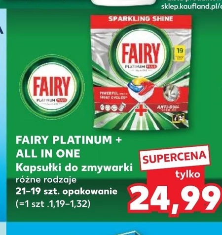 Kapsułki do zmywarki Fairy