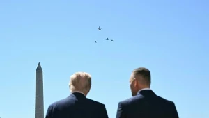 Przelot myśliwców F-35 w Waszyngtonie w geście upamiętnienia majora Macieja Krakowiana