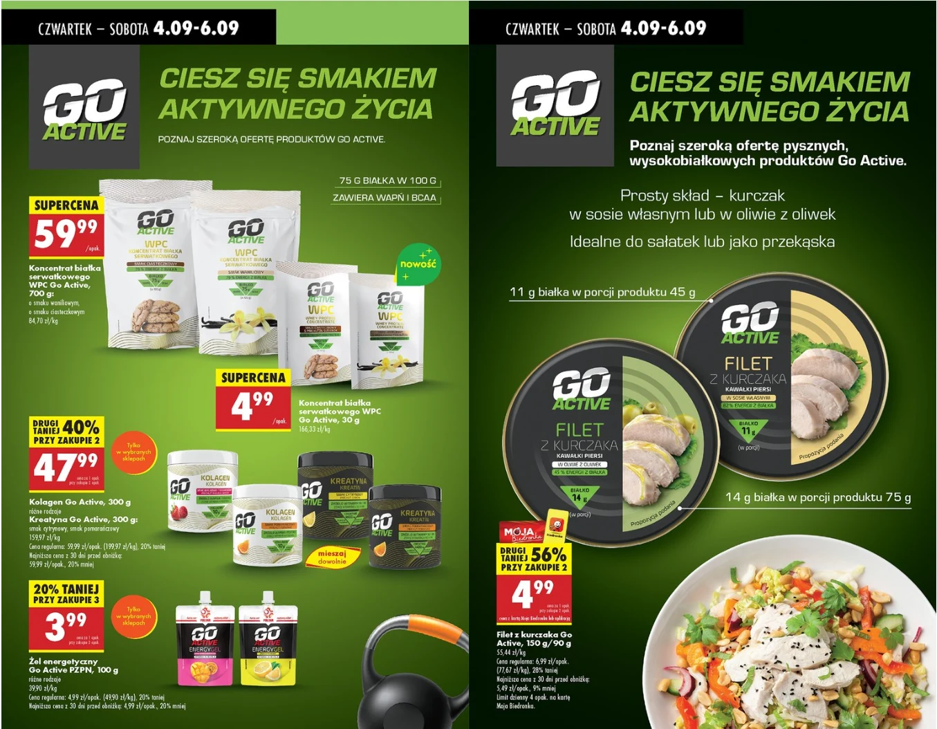 Oferta "GO Active" - Biedronka