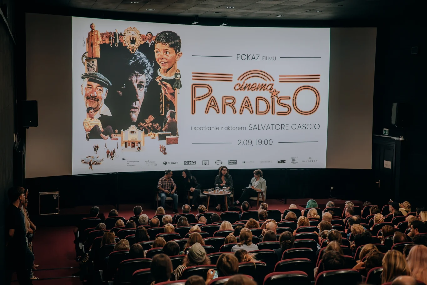 Spotkanie w warszawskiej Kinotece przy okazji pokazu filmu "Cinema Paradiso"