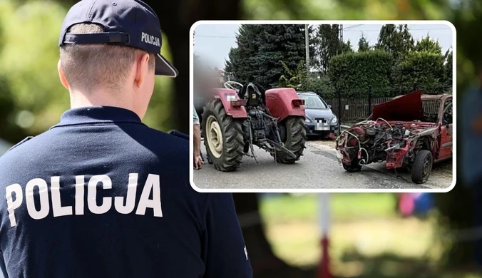 Jechał na podwójnym gazie i doprowadził do kolizji.