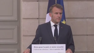 "Koalicja chętnych" i ustalenia ws. Ukrainy. Emmanuel Macron zabrał głos
