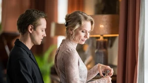 Magdalena Cielecka i Bartosz Bielenia w spektaklu "Tartuffe"