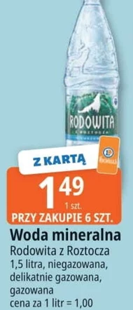 Woda niegazowana Rodowita
