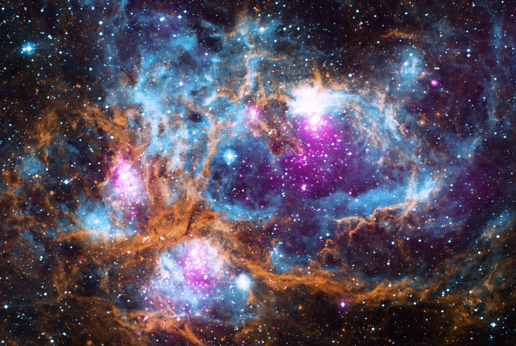 Mgławica NGC 6357 w konstelacji Skorpiona. Teleskop Webba odkrył w tym regionie dziwny dysk protoplanetarny