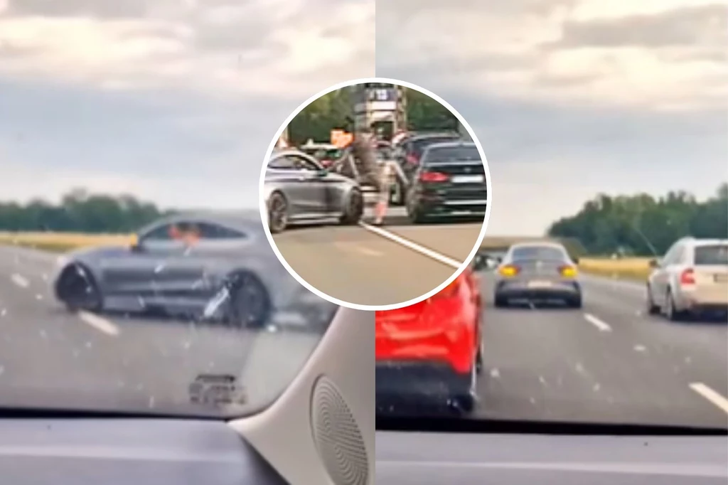Kierowca Mercedesa spowalniał ruch na A4. Nie uniknie konsekwencji