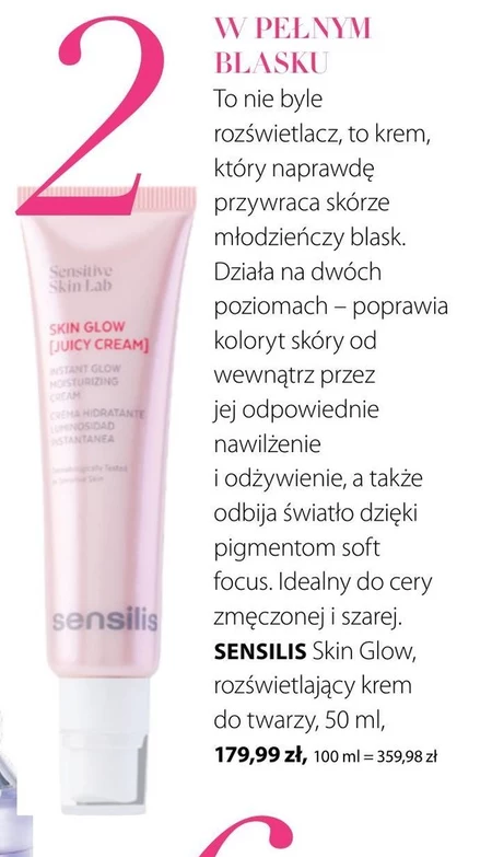 Krem rozświetlający do twarzy Sensilis