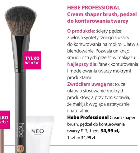 Pędzel do makijażu Hebe Professional