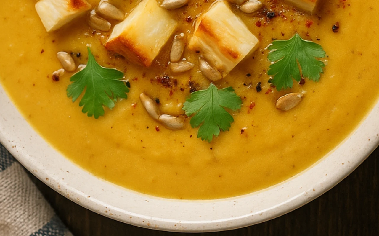 Krem z żółtej papryki