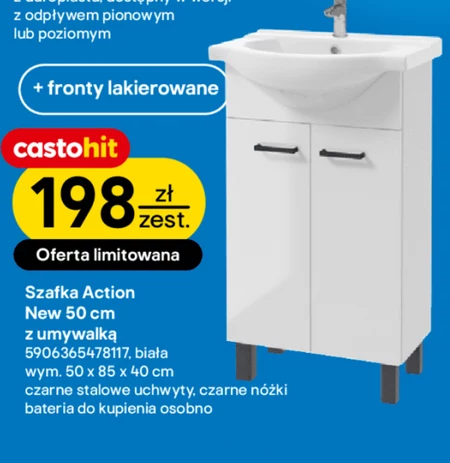 Szafka z umywalką Action