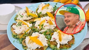 Przepis na placki z cukinii Jurka Sobieniaka, o przyjemnym smaku umami