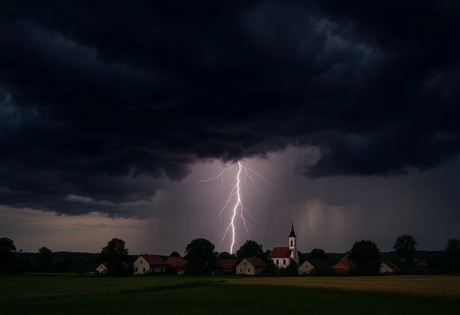 Gdzie jest burza? Nad małą wioską. Gdzie jest burza? Nad miasteczkiem
