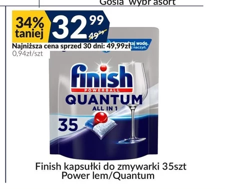 Kapsułki do zmywarki Finish